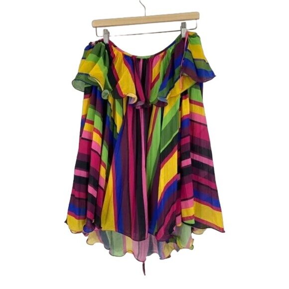 Amur Sevyn Halter Mini Dress Colorful Flowy Party Women's 12 - Picture 5 of 12